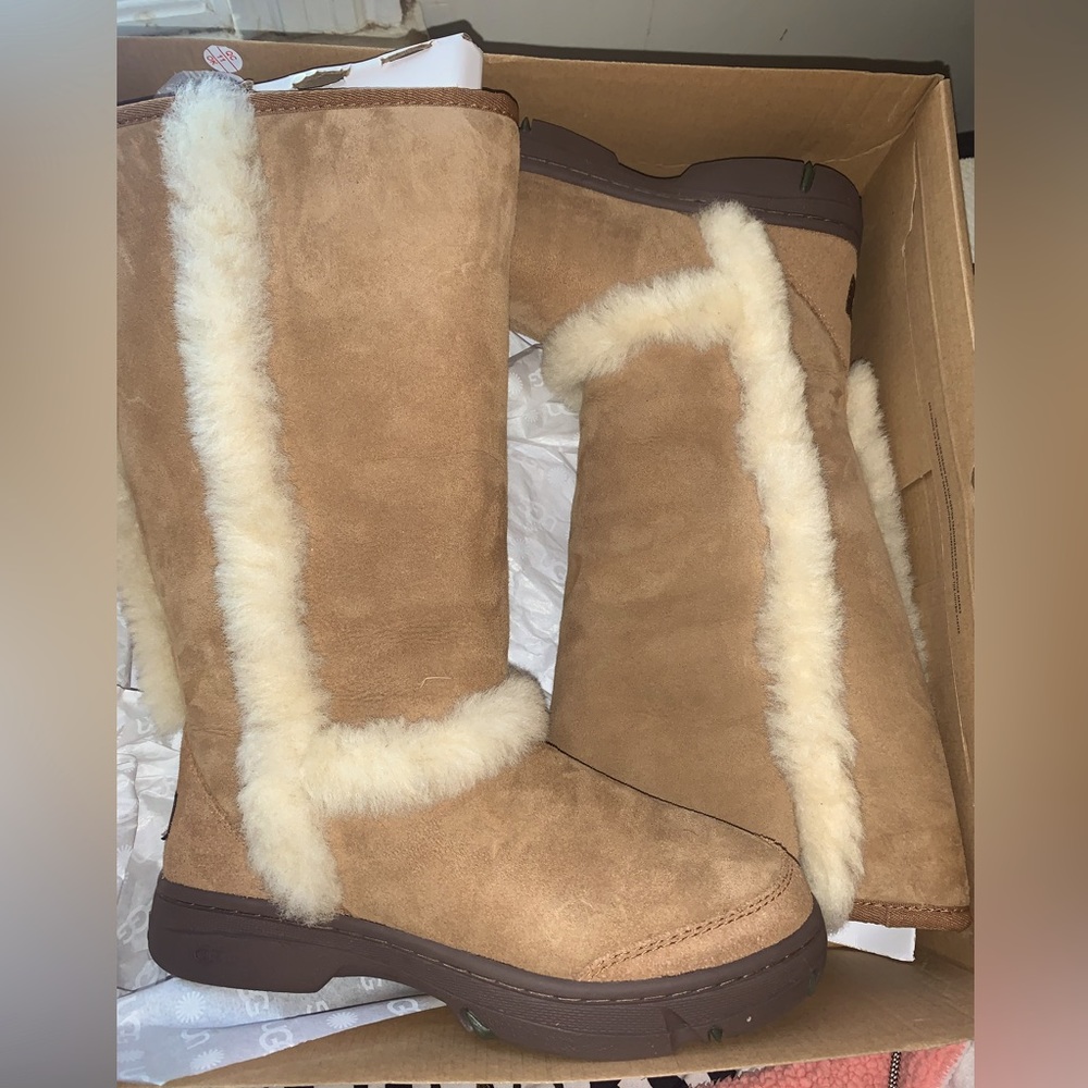 Women’s size 7 sunburst tall chestnut